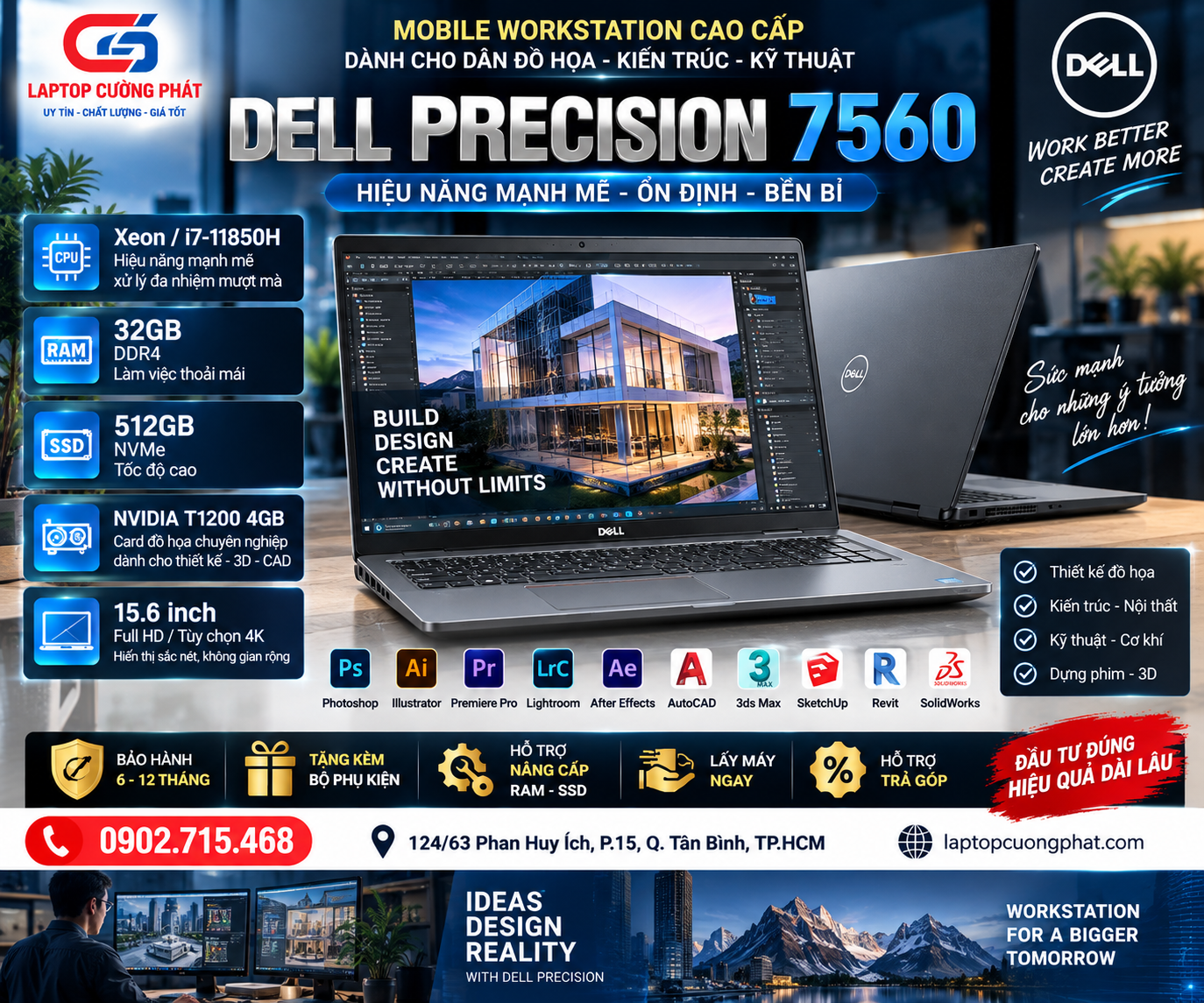 Dell precision Xeon 11855H ram 32gb ssd 512gb 15.6inch card nividia t1200 chuyên đồ họa